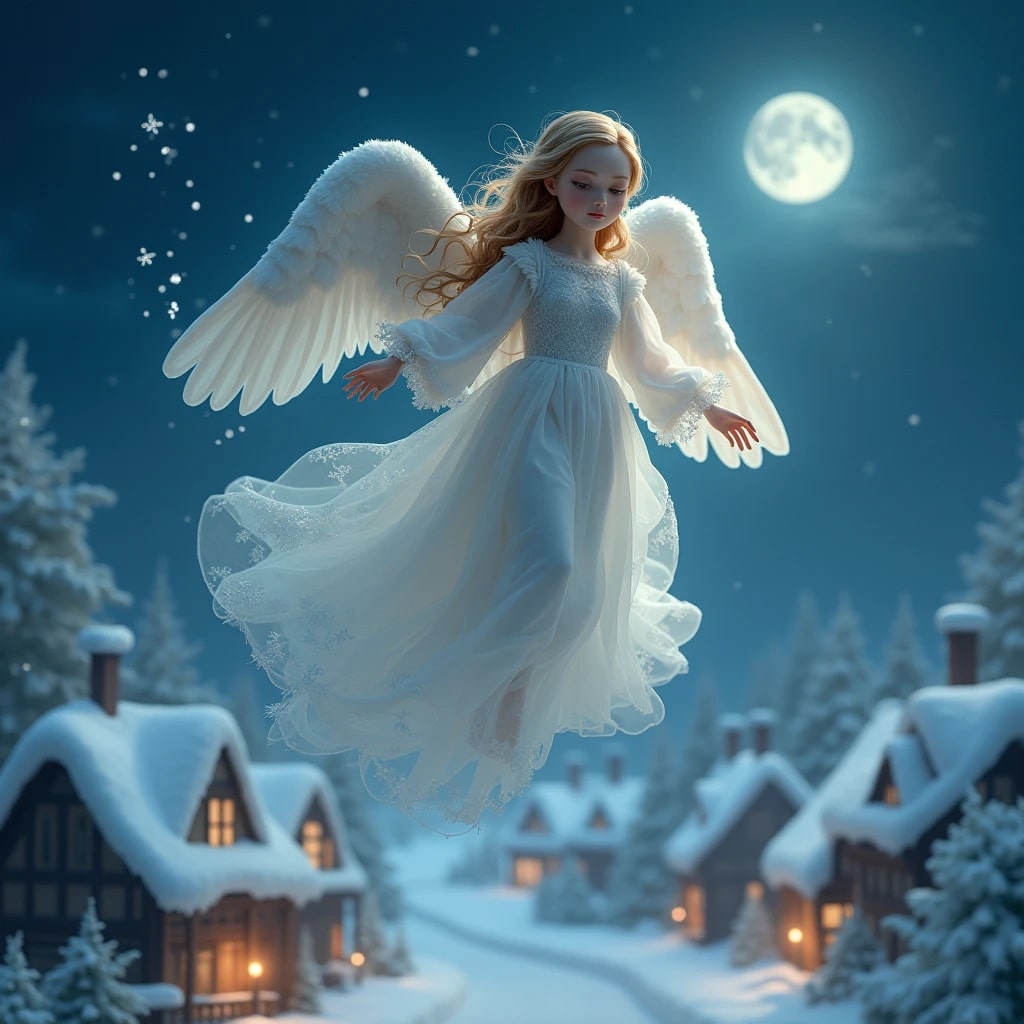 Adorable angel cute doll image, perfect for WhatsApp DP.