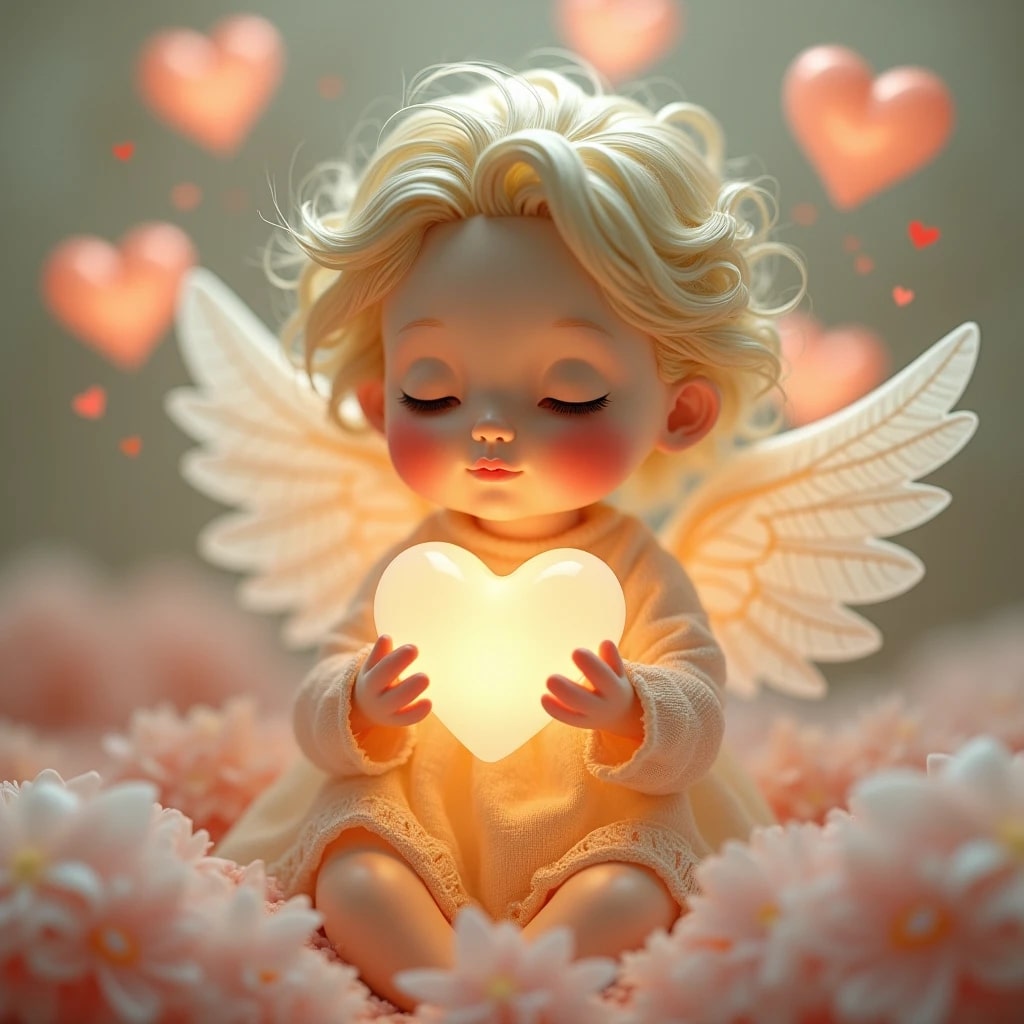 DP angel cute doll image, perfect for WhatsApp.