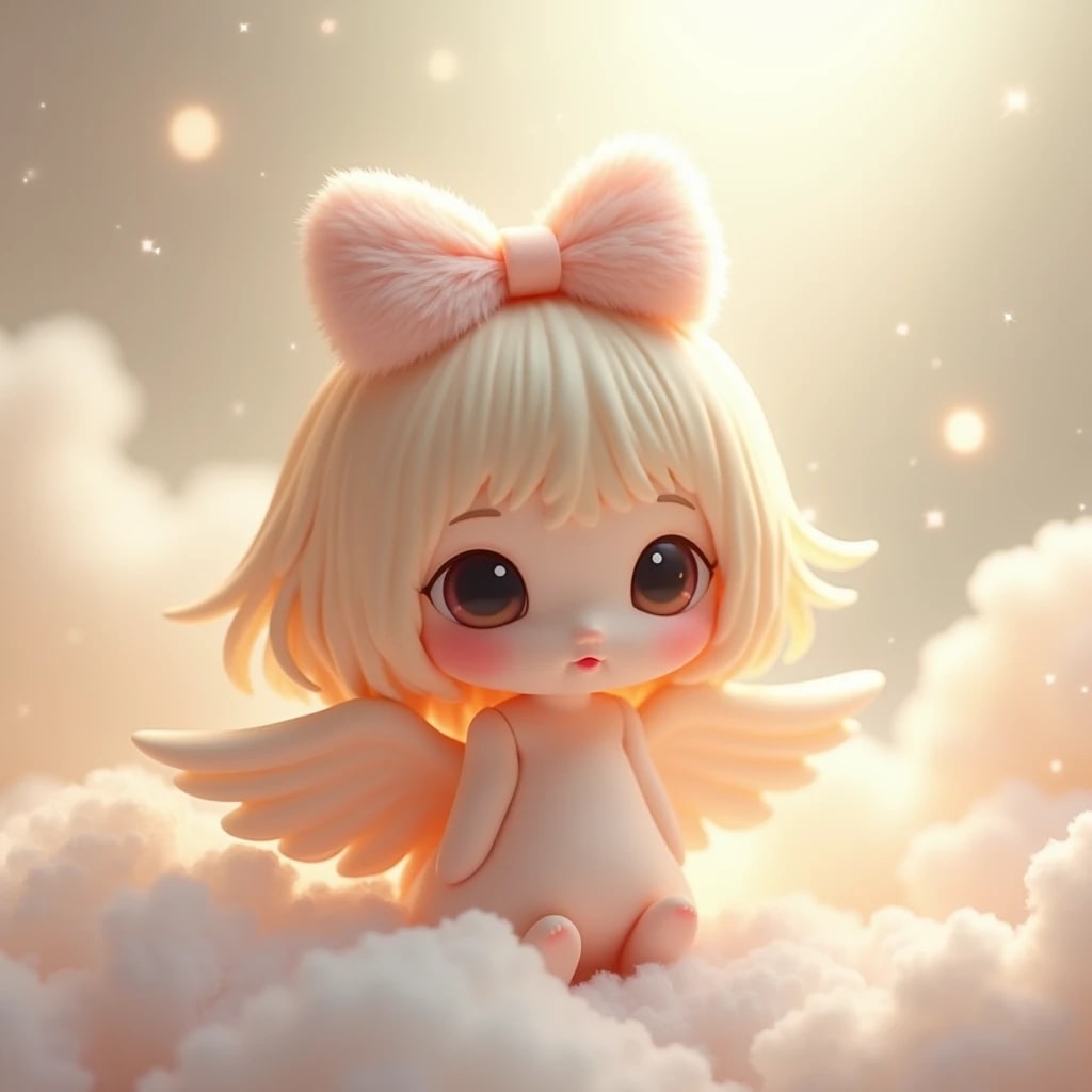 WhatsApp DP angel cute doll images, perfect for a charming profile.