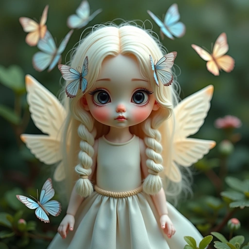 WhatsApp DP angel cute doll images with a magical vibe.